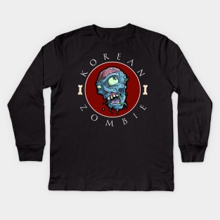 Korean zombie Kids Long Sleeve T-Shirt